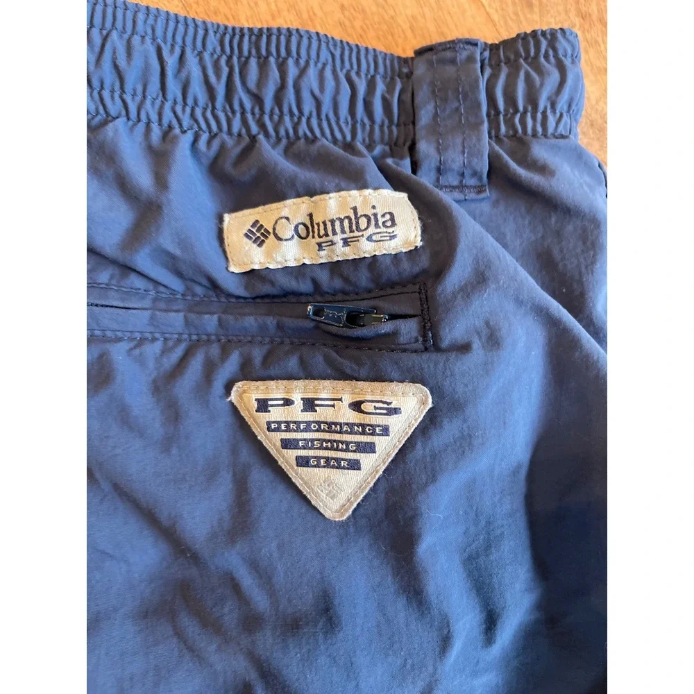 Columbia PFG Mens XXL Navy Blue Fishing Swim Shorts Performance Gear